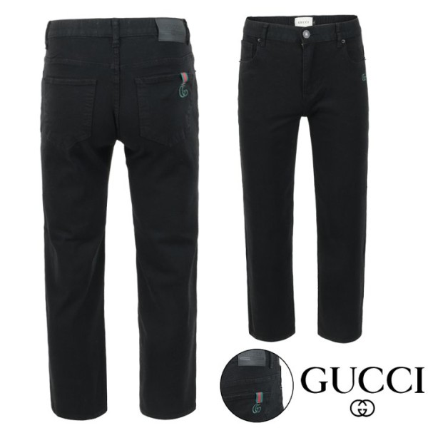 구찌 시그니처 자수 팁 블랙 스트레이트진-레플리카 사이트 쇼핑몰