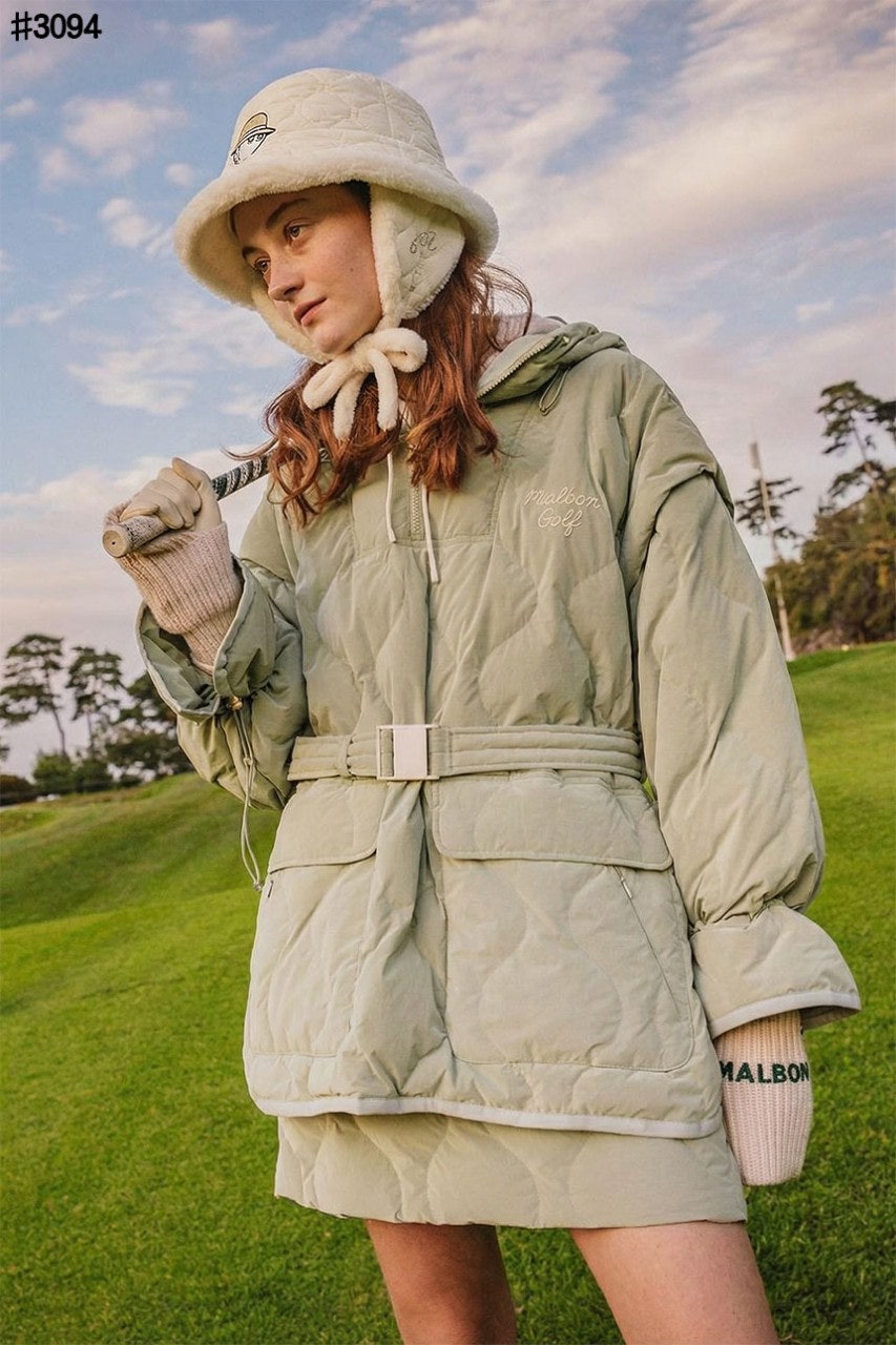 말본 퀄티드 플러피 이어머프 버킷햇 - 2 Color