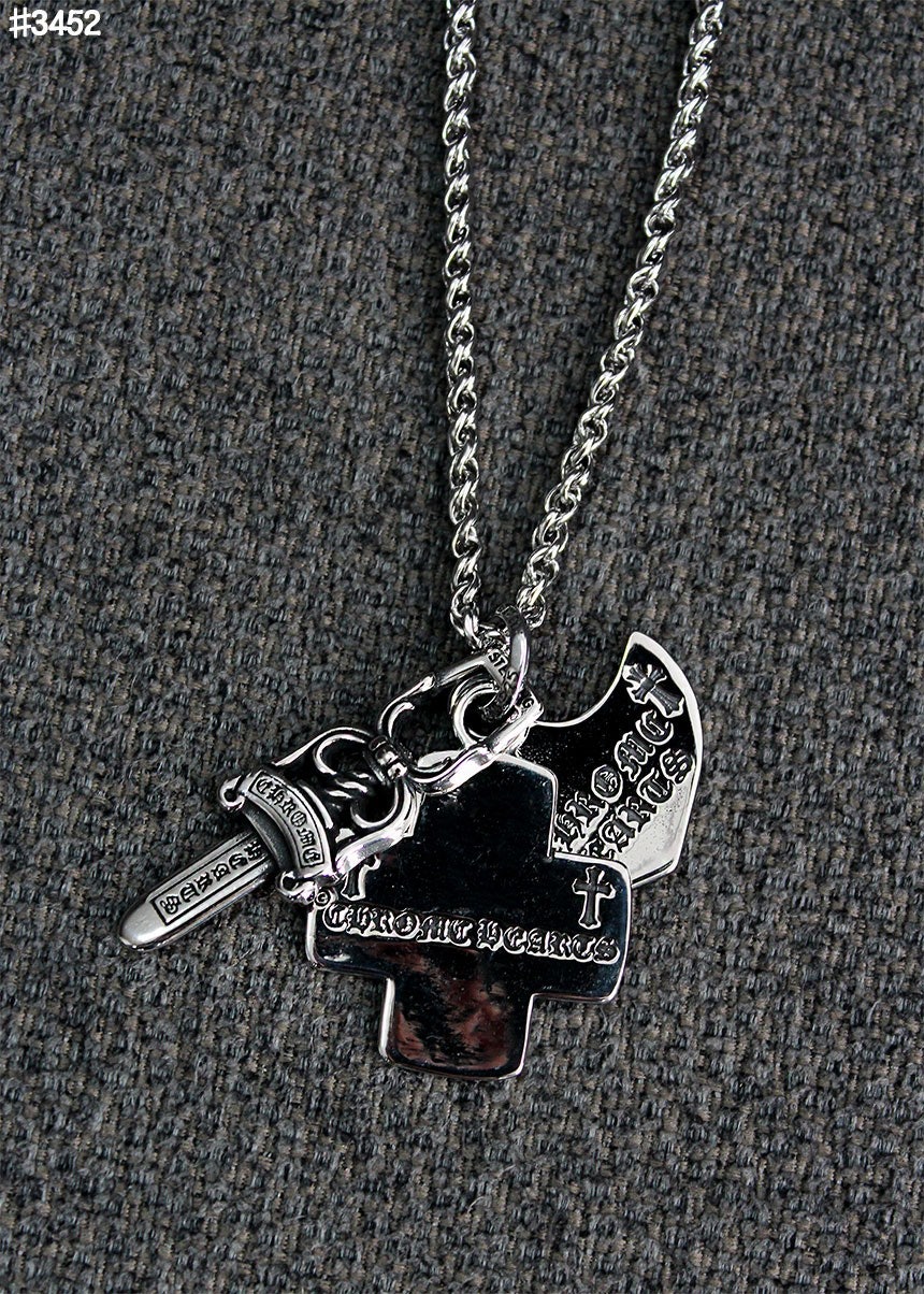 크롬하츠 3 Trinkets 참 펜던트 네크리스