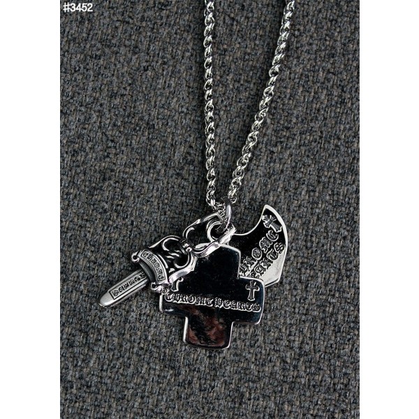 크롬하츠 3 Trinkets 참 펜던트 네크리스-레플리카 사이트 쇼핑몰