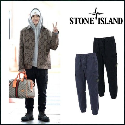 스톤아일랜드 하이브리드 와펜 카고 조거 팬츠 - 2 Color