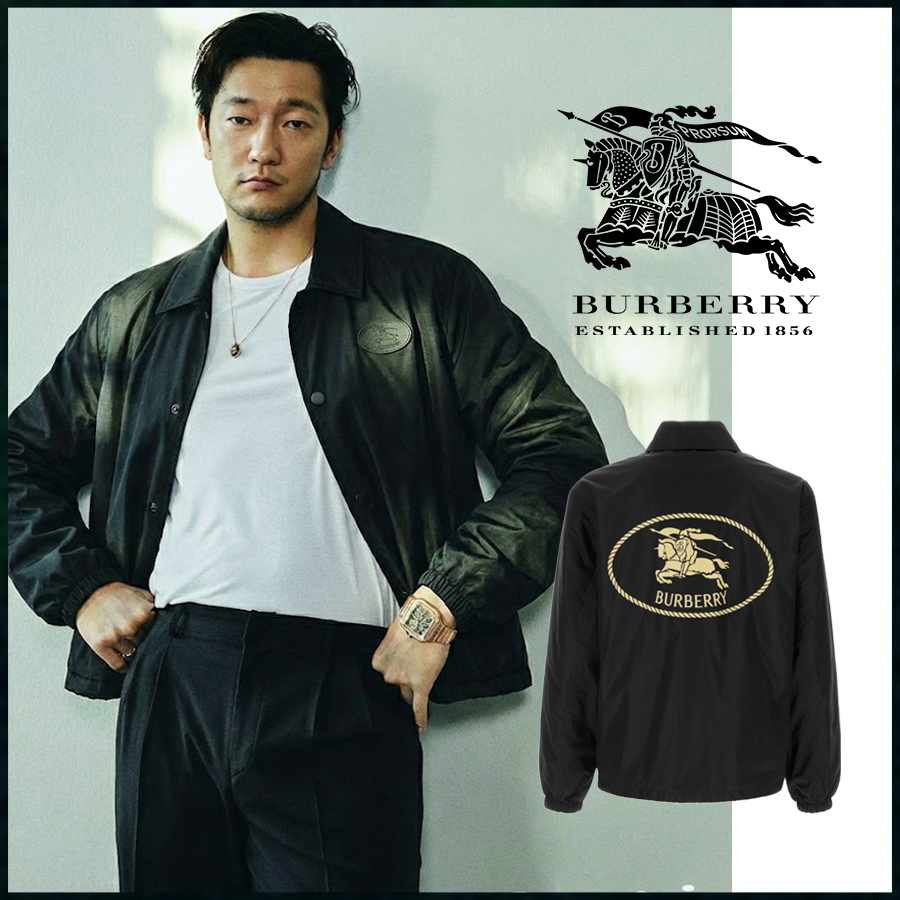 버버리 스탬프 나일론 코치 바람막이 자켓