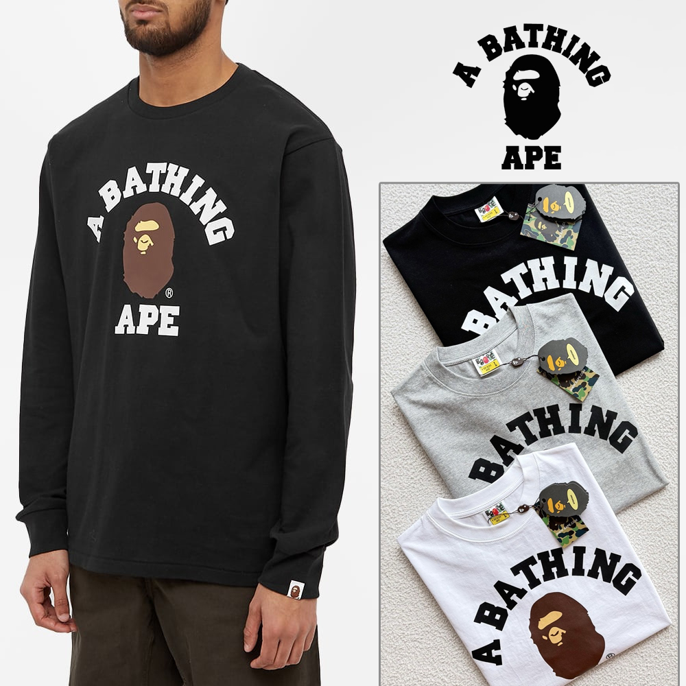 베이프 컬리지 롱 슬리브 (3color)