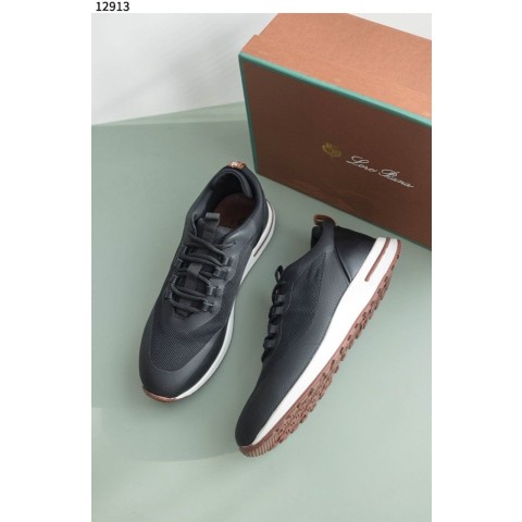 로로피아나 위크엔드 워크 스니커즈 - 블랙