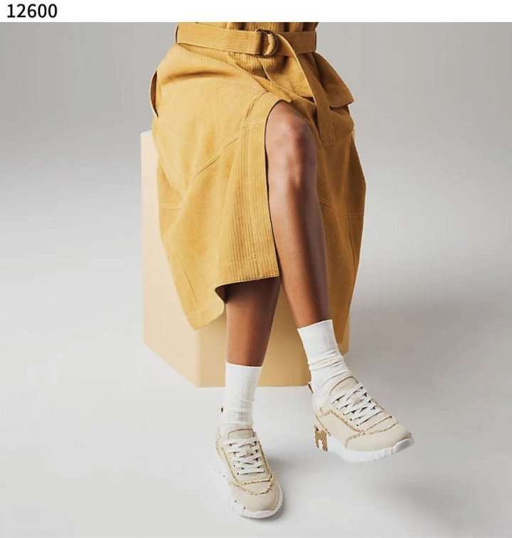 에르메스 여성 바운싱 스니커즈 - 베이지