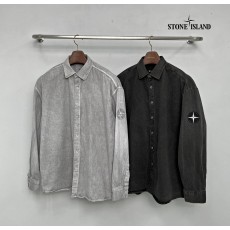 [STONE ISLAND] 스톤아일랜드 빅컴패스 피그먼트 워싱셔츠