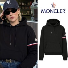 몽클레어 삼선 암밴딩 커플 후드