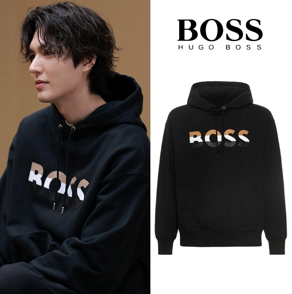 ( Hugo Boss ) 휴고 보스 Econy 릭렉스핏 커플 후드 -기모-