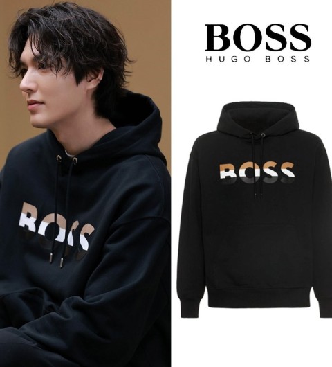 ( Hugo Boss ) 휴고 보스 Econy 릭렉스핏 커플 후드 -기모-