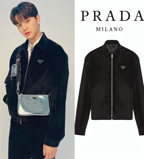 [PRADA] 프라다 수입고급 벨벳 자켓 (옷걸이,더스트 포함)