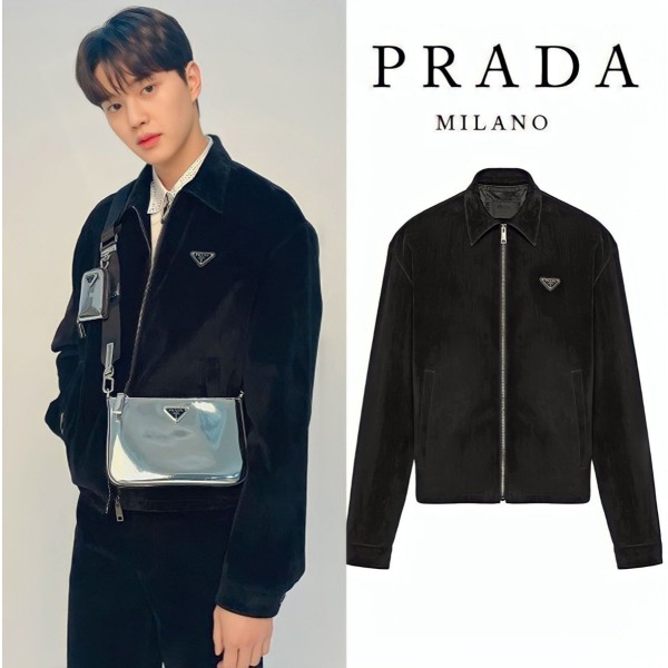 [PRADA] 프라다 수입고급 벨벳 자켓 (옷걸이,더스트 포함)-레플리카 사이트 쇼핑몰